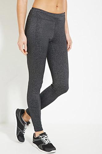 Forever21 Women's  Active Tech Heathered Leggings