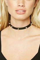 Forever21 Faux Leather Spike Choker