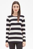 Forever21 Striped Textured Sweater