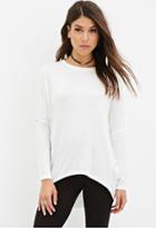 Forever21 Women's  Cutout-sleeve Dolman Top (ivory)