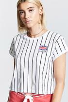 Forever21 London Graphic Striped Tee
