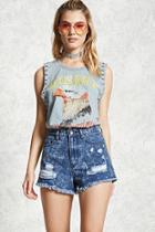 Forever21 Contemporary Acid Wash Shorts