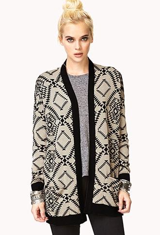 Forever21 Everyday Southwestern Pattern Cardigan