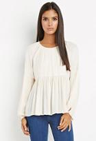Forever21 Contemporary Tiered Peasant Blouse