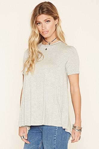 Forever21 Women's  Flared Longline Top