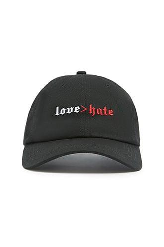 Forever21 Love Hate Graphic Dad Cap