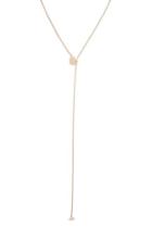 Forever21 Heart Pendant Lariat Chain Necklace