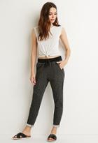 Love21 Marled Drawstring Sweatpants