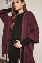 Forever21 Marled Open-knit Cardigan