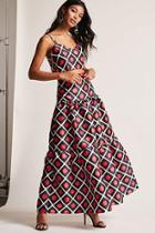 Forever21 Geo Crop Top & Skirt Set