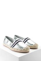 Forever21 Metallic Espadrille Loafers