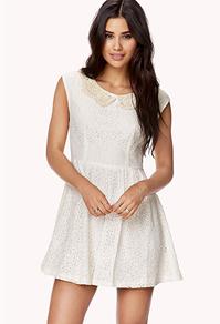 Forever21 Floral Lace & Crochet Dress