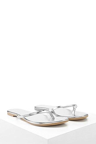 Forever21 Metallic Thong Sandals