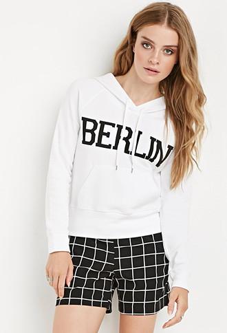 Forever21 Berlin Graphic Raglan Hoodie