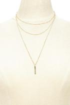 Forever21 Matchstick Layer Necklace