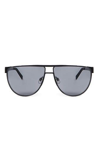 Forever21 Men Flat-top Aviator Sunglasses