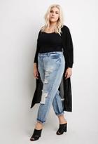 Forever21 Plus Size Distressed Denim Jeans