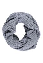 Forever21 Bubble Knit Infinity Scarf (dusty Blue)