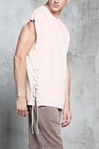 Forever21 French Terry Lace-up Muscle Tee