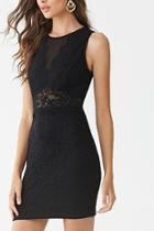 Forever21 Sleeveless Floral Lace Bodycon Dress