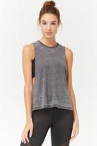 Forever21 Active Heathered Burnout Tank Top