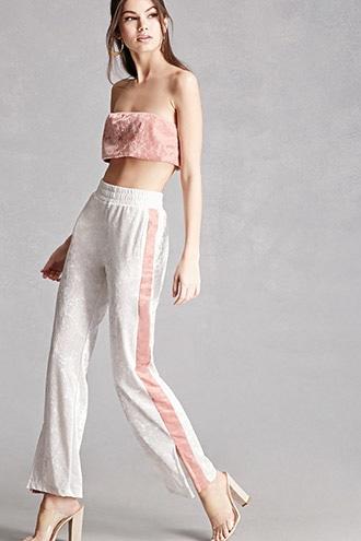 Forever21 Private Academy Velvet Pants