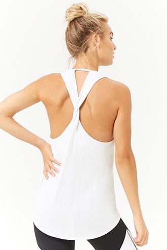 Forever21 Active Twisted Back Tank Top
