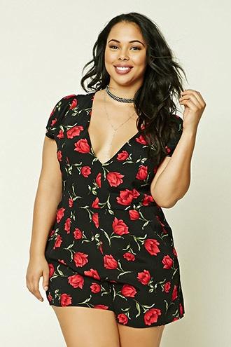 Forever21 Plus Size Floral Romper