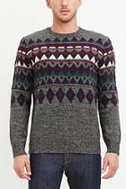 Forever21 Marled Geo-patterned Sweater