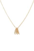 Forever21 Gold Feather Pendant Necklace