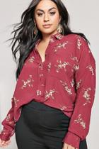 Forever21 Plus Size Floral High-low Shirt