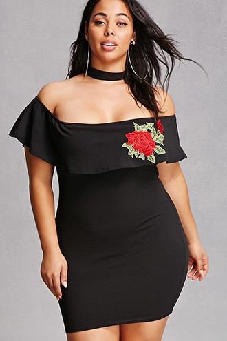 Forever21 Plus Size Bodycon Choker Dress