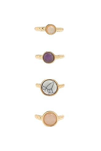 Forever21 Faux Marble Ring Set