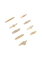 Forever21 Beaded & Rhinestone Ring Set