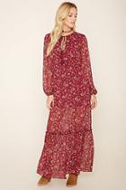 Forever21 Women's  Paisley Print Maxi Dress