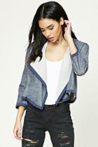 Forever21 Marled Draped Front Cardigan