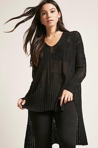 Forever21 Oversized Open-knit Top