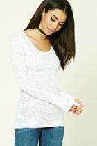 Forever21 Burnout Knit Tee