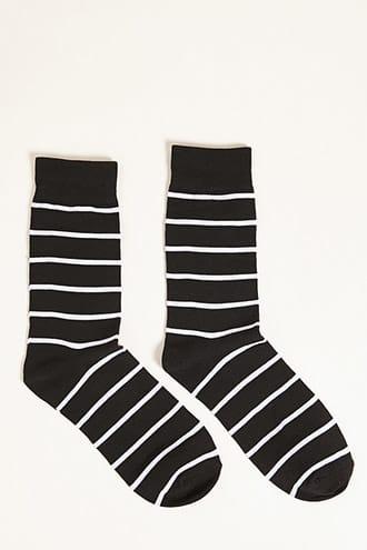 Forever21 Men Stripe Crew Socks