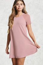 Forever21 Mesh Sleeve T-shirt Dress