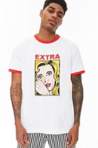 Forever21 Extra Graphic Ringer Tee