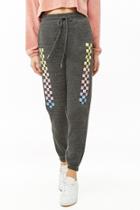 Forever21 Checkered Graphic Joggers