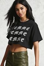 Forever21 Femme Graphic Cropped Tee