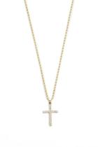 Forever21 Men Techo Pave Cross Pendant Necklace