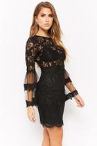 Forever21 Lace Mesh-panel Dress