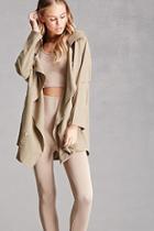 Forever21 Women's  Olive Double-breasted Coat