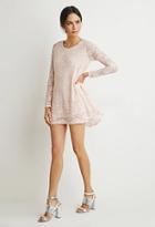Forever21 Contemporary Floral Lace Mini Dress