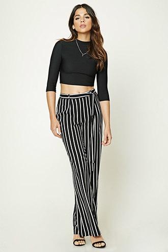 Forever21 Striped Palazzo Pants