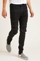 Forever21 Moto Distressed Skinny Jeans