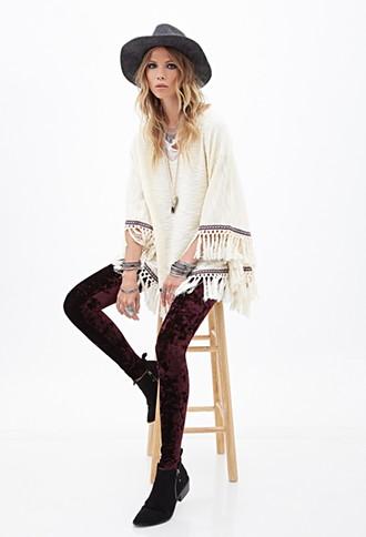 Forever21 Crushed Velveteen Leggings